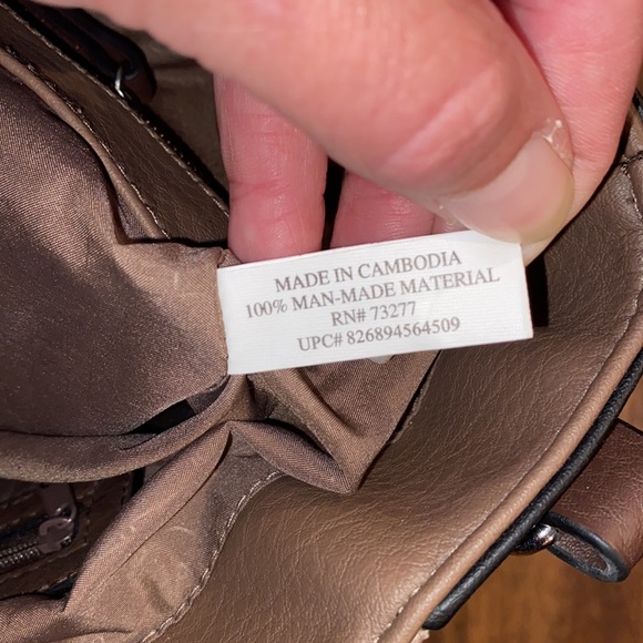 Rosetti Brown/Taupe/Black Tassel Shoulder Purse - Picture 15 of 16